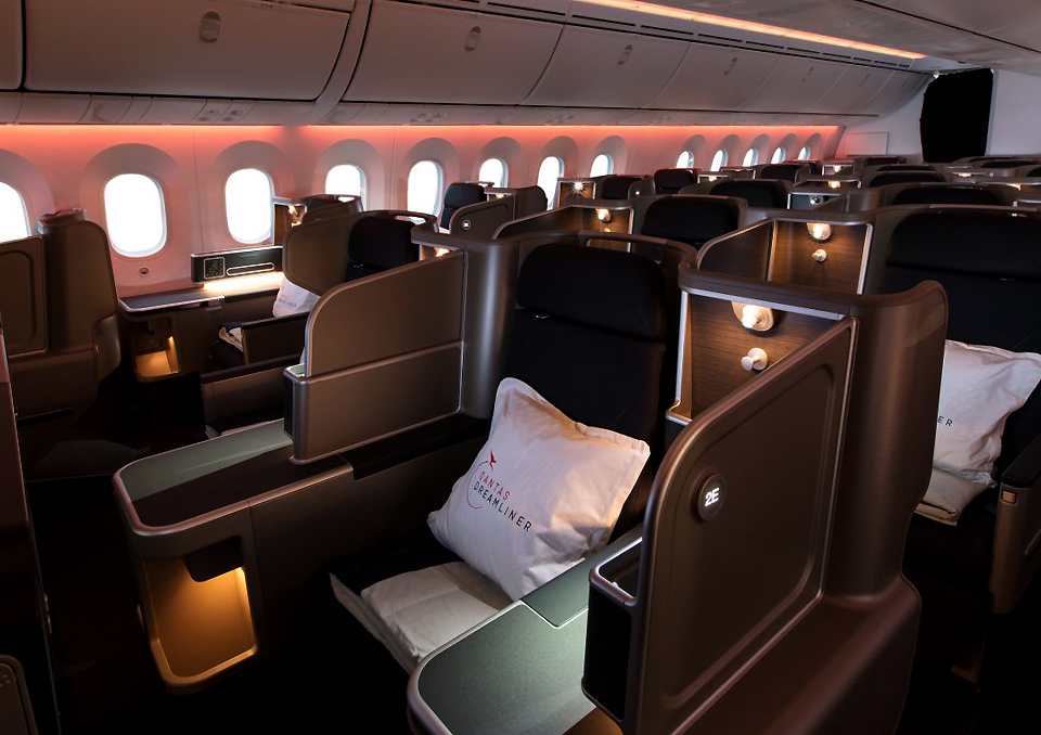 Qantas business class