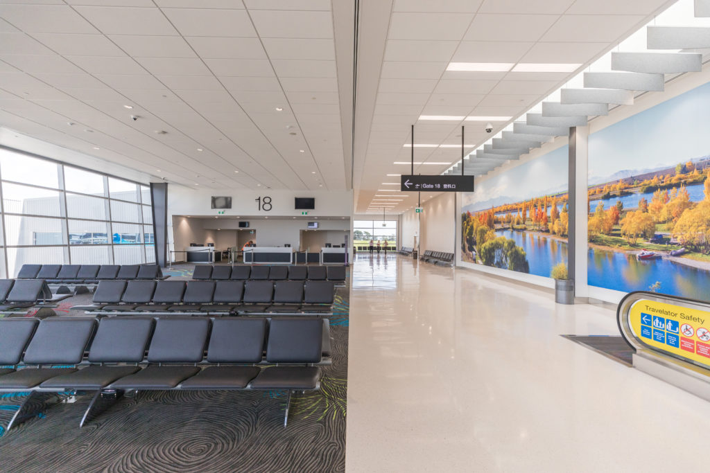 Gate-18, Pier B Auckland international airport