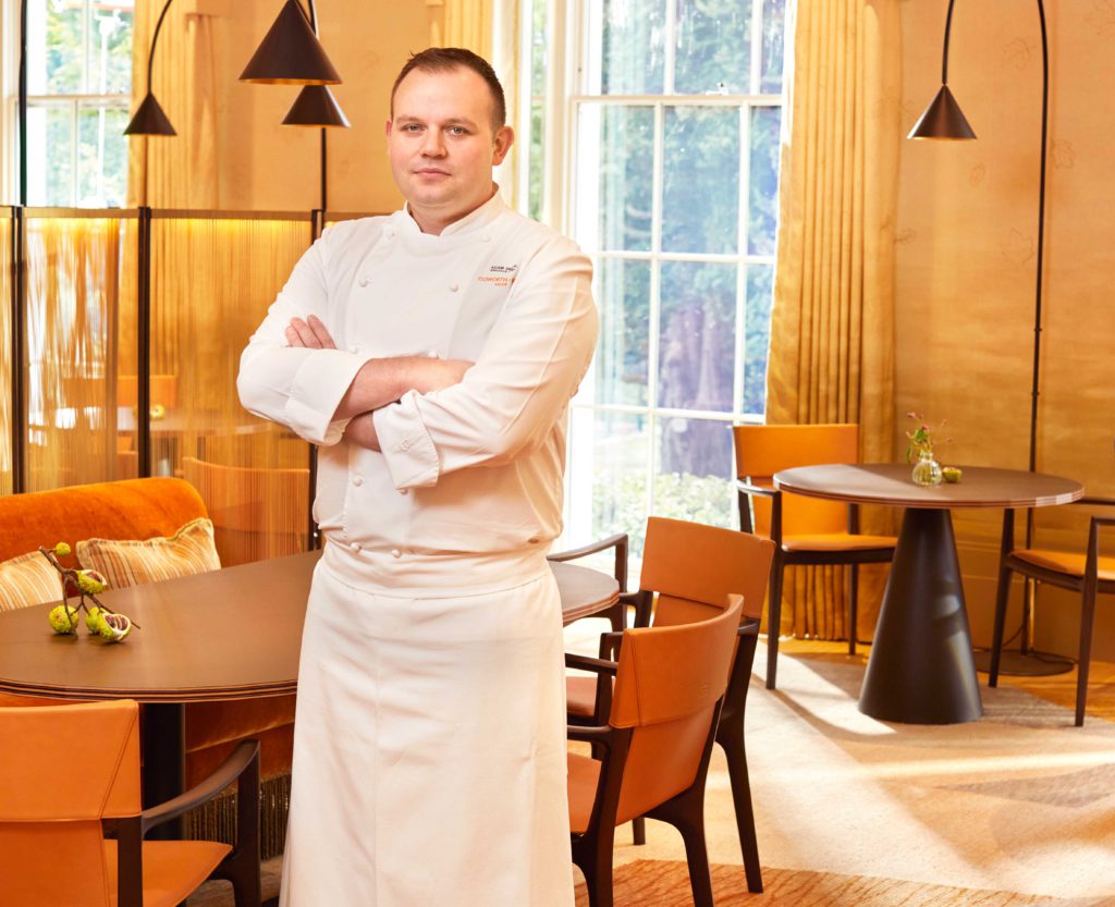 Chef Adam Smith at Woven by Adam Smith, Coworth Park