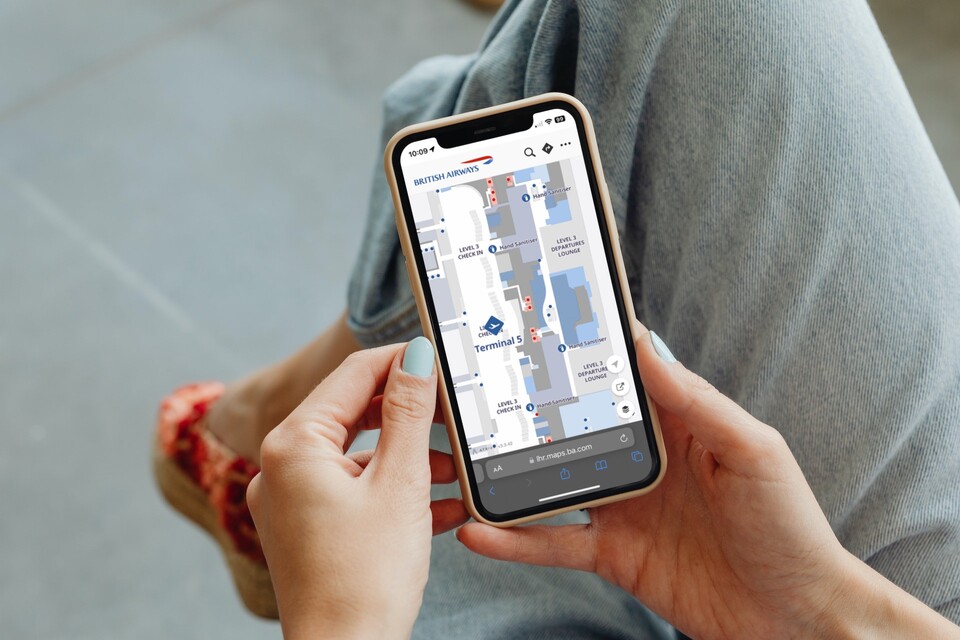 The new wayfinding digital tool by British Airways