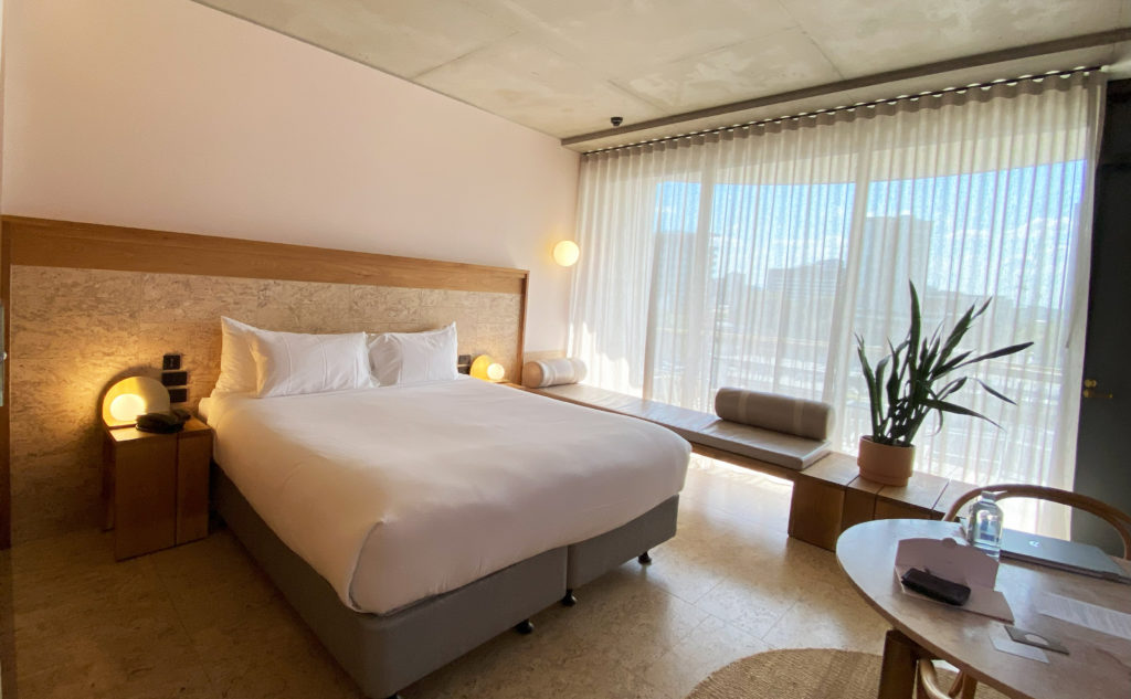 Pool facing King Room at The Calile, Brisbane