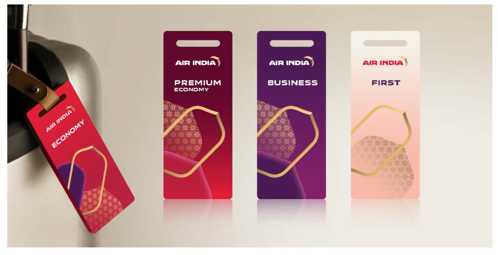 New Air India premium baggage tags