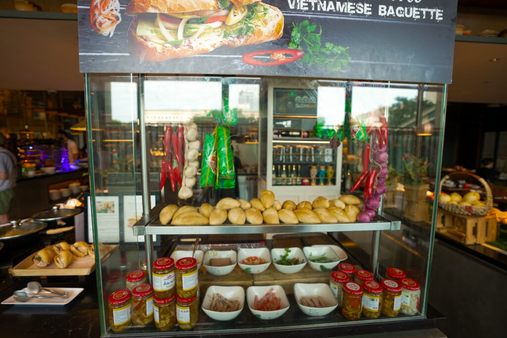 Hawker style Bahn Mi stall at Mezz Restaurant